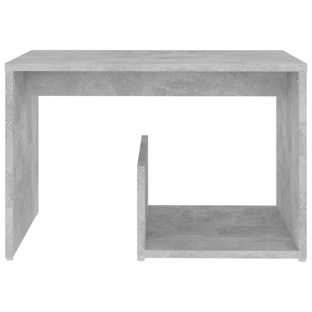sidebord 59x36x38 cm konstrueret træ betongrå