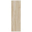 væghængt skoskab 2 stk. 60x18x60 cm konstrueret træ sonoma-eg