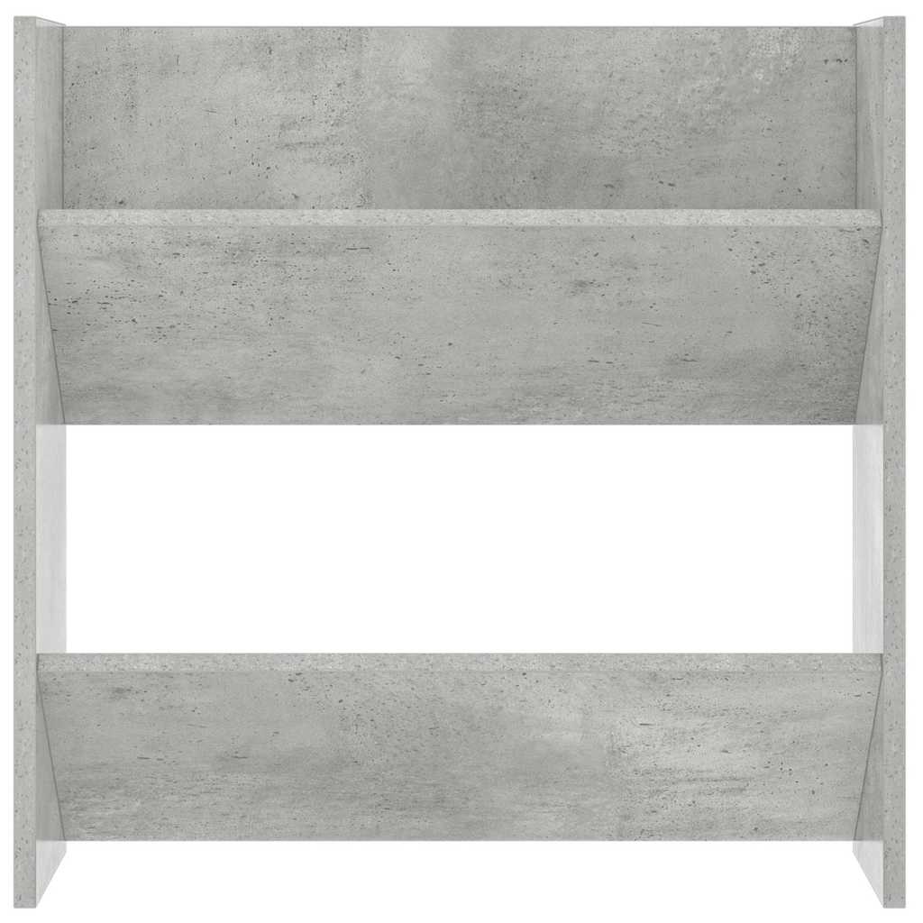væghængt skoskab 60x18x60 cm konstrueret træ betongrå