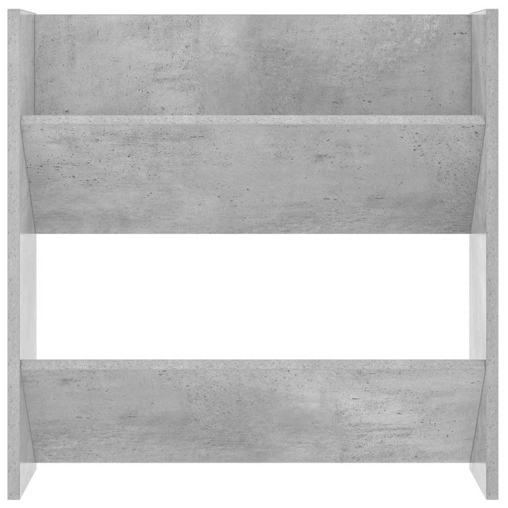 væghængt skoskab 2 stk. 60x18x60 cm konstrueret træ betongrå