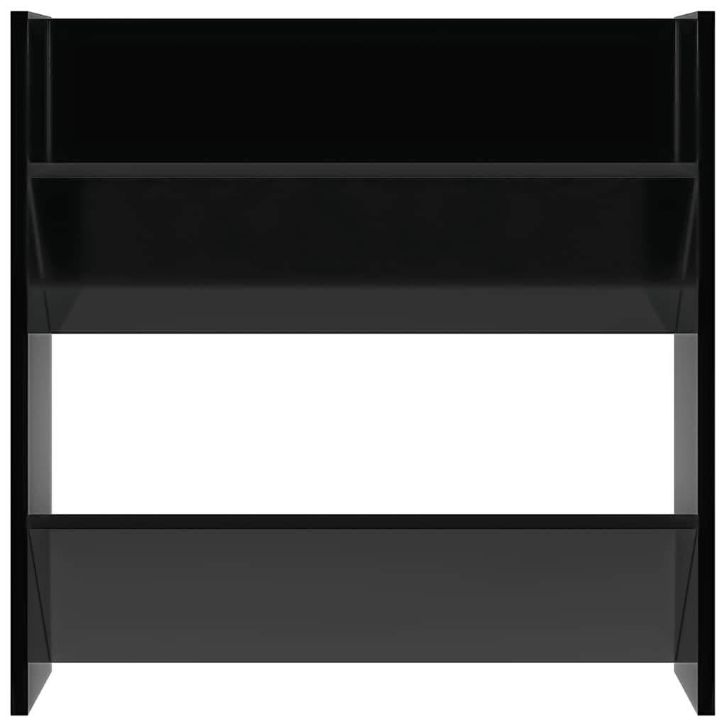 skoreol til væg 4 stk. 60x18x60cm konstrueret træ hvid højglans