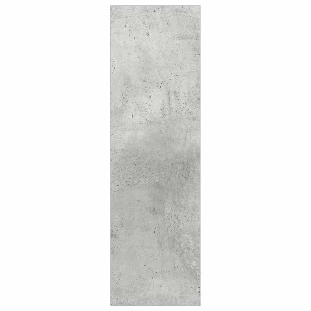 væghængte skoskabe 2 stk. 80x18x60 cm spånplade betongrå