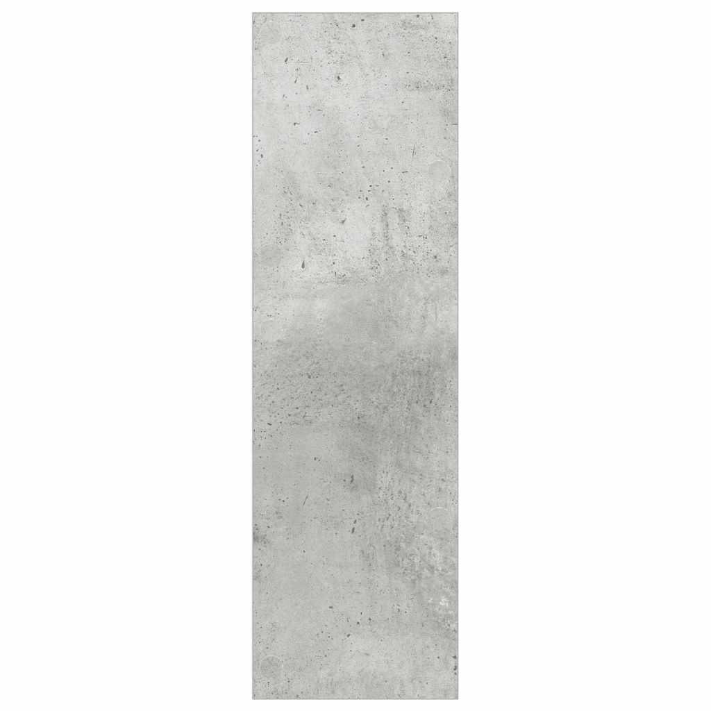 væghængte skoskabe 2 stk. 80x18x60 cm spånplade betongrå