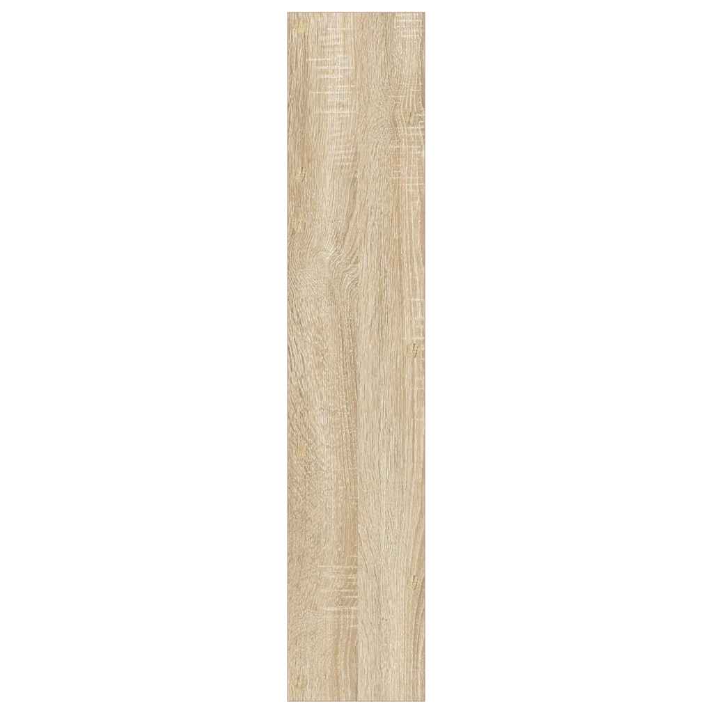 væghængt skoskab 60x18x90 cm spånplade sonoma-eg
