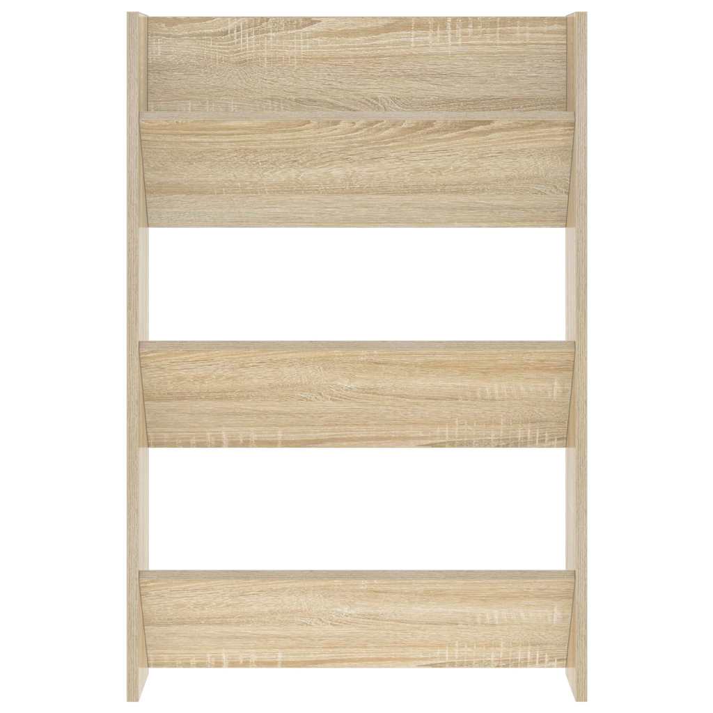 væghængte skoskabe 2 stk. 60x18x90 cm spånplade sonoma-eg