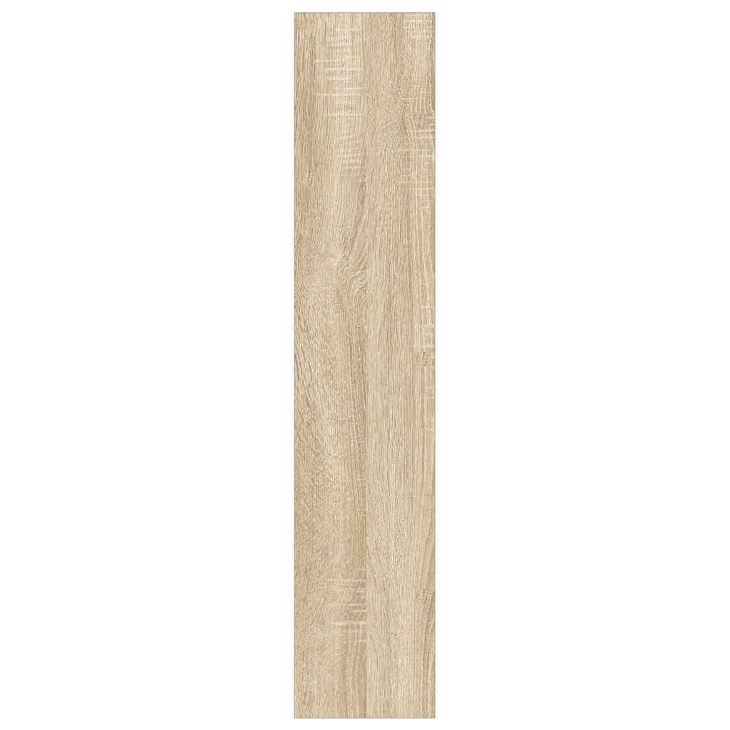 væghængte skoskabe 2 stk. 60x18x90 cm spånplade sonoma-eg