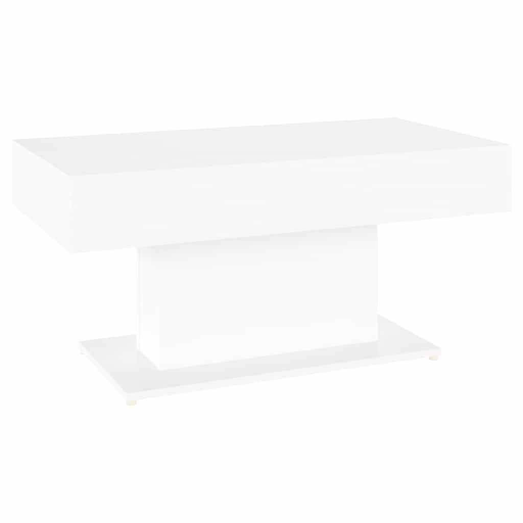 sofabord 96x50x45 cm konstrueret træ hvid