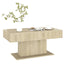 sofabord 96x50x45 cm konstrueret træ sonoma-eg