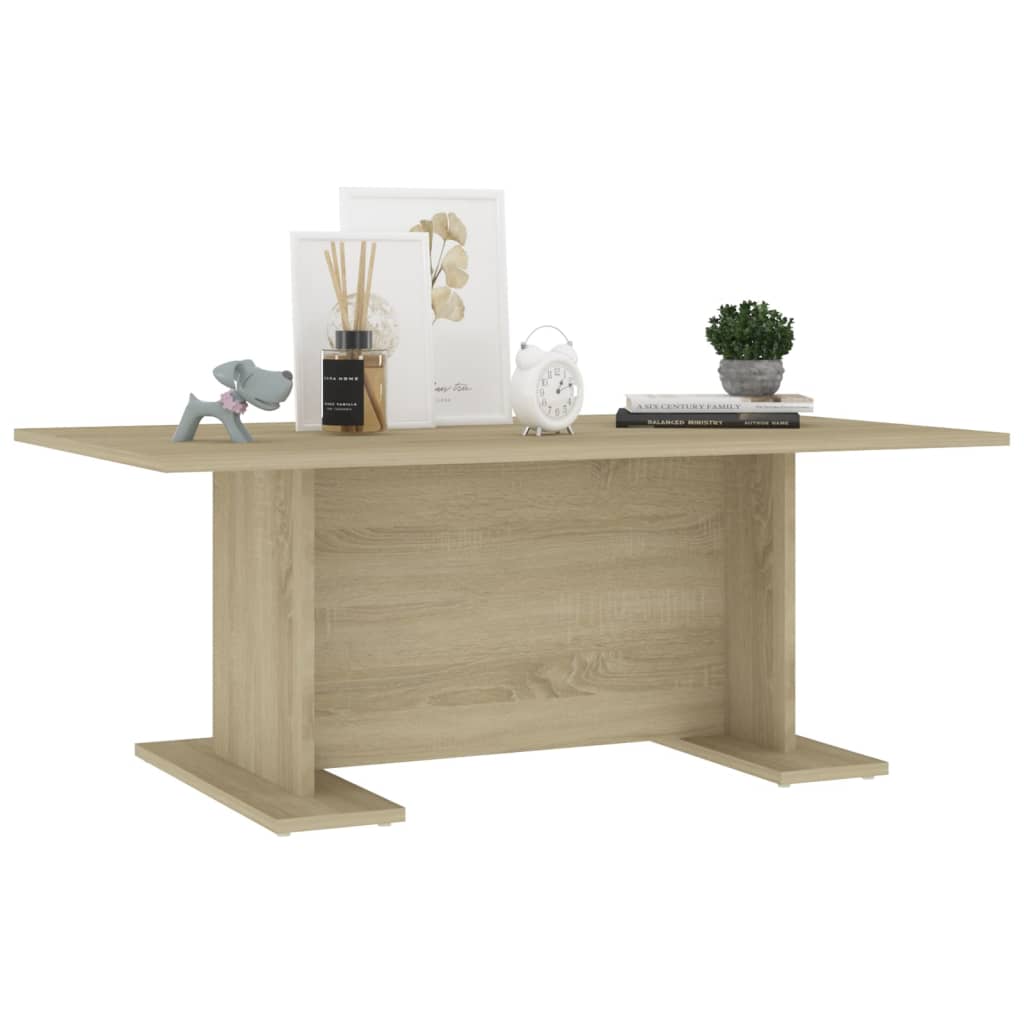 sofabord 103,5x60x40 cm konstrueret træ sonoma-eg