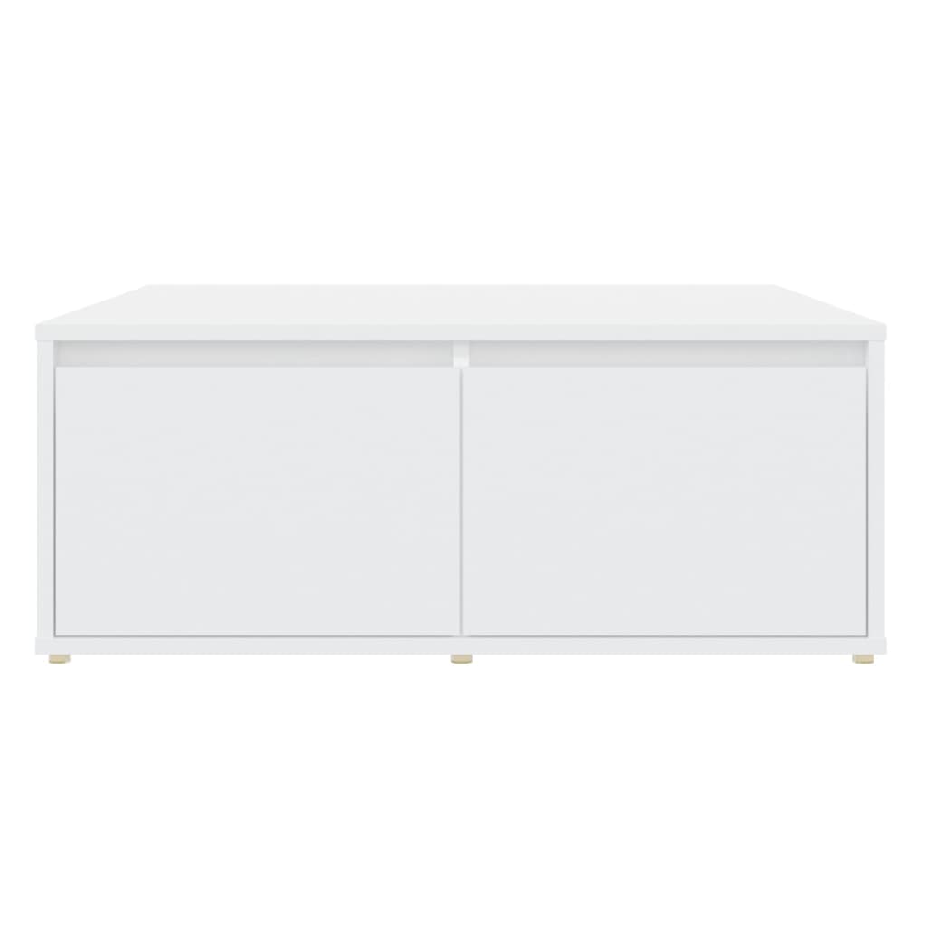 sofabord 80x80x31 cm konstrueret træ hvid