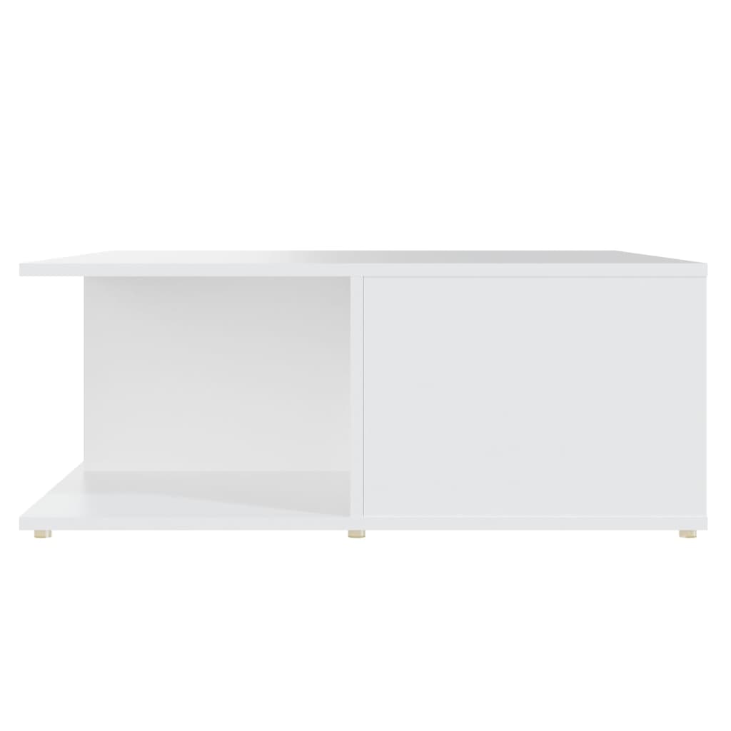sofabord 80x80x31 cm konstrueret træ hvid