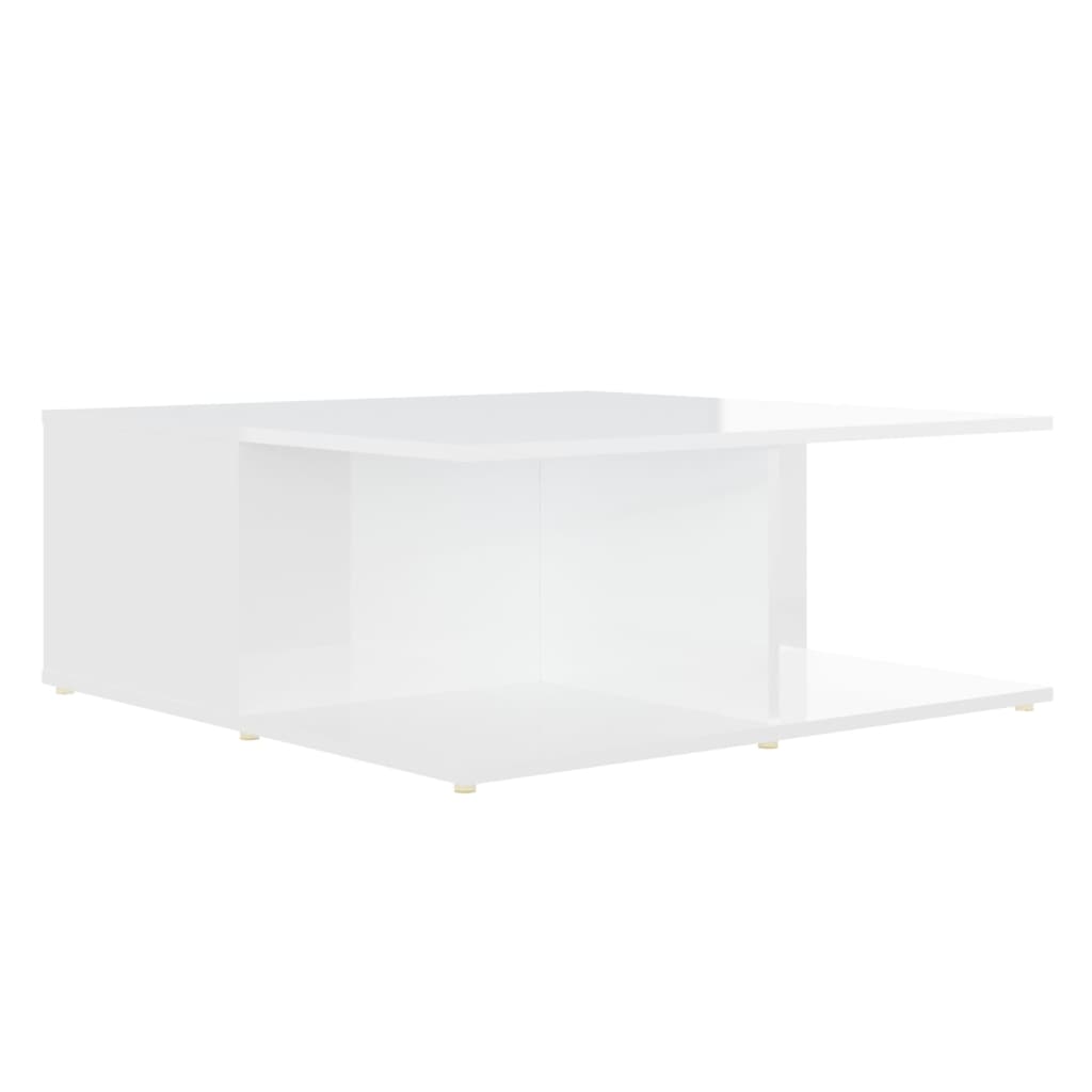 sofabord 80x80x31 cm konstrueret træ hvid