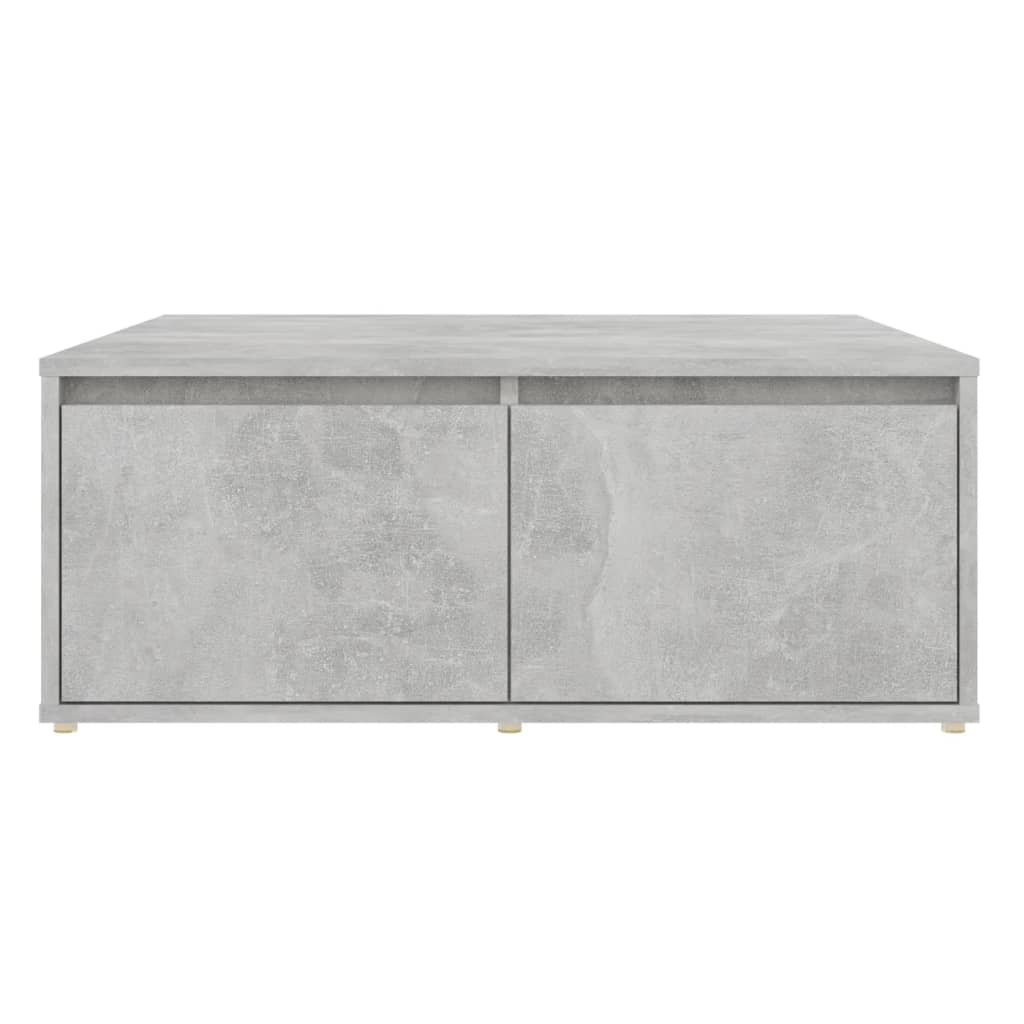 sofabord 80x80x31 cm konstrueret træ betongrå