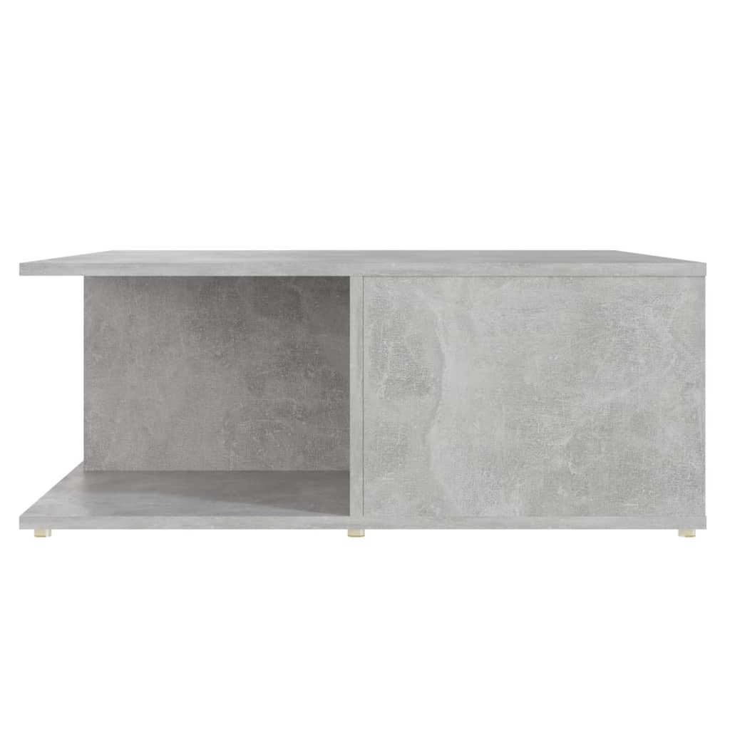 sofabord 80x80x31 cm konstrueret træ betongrå
