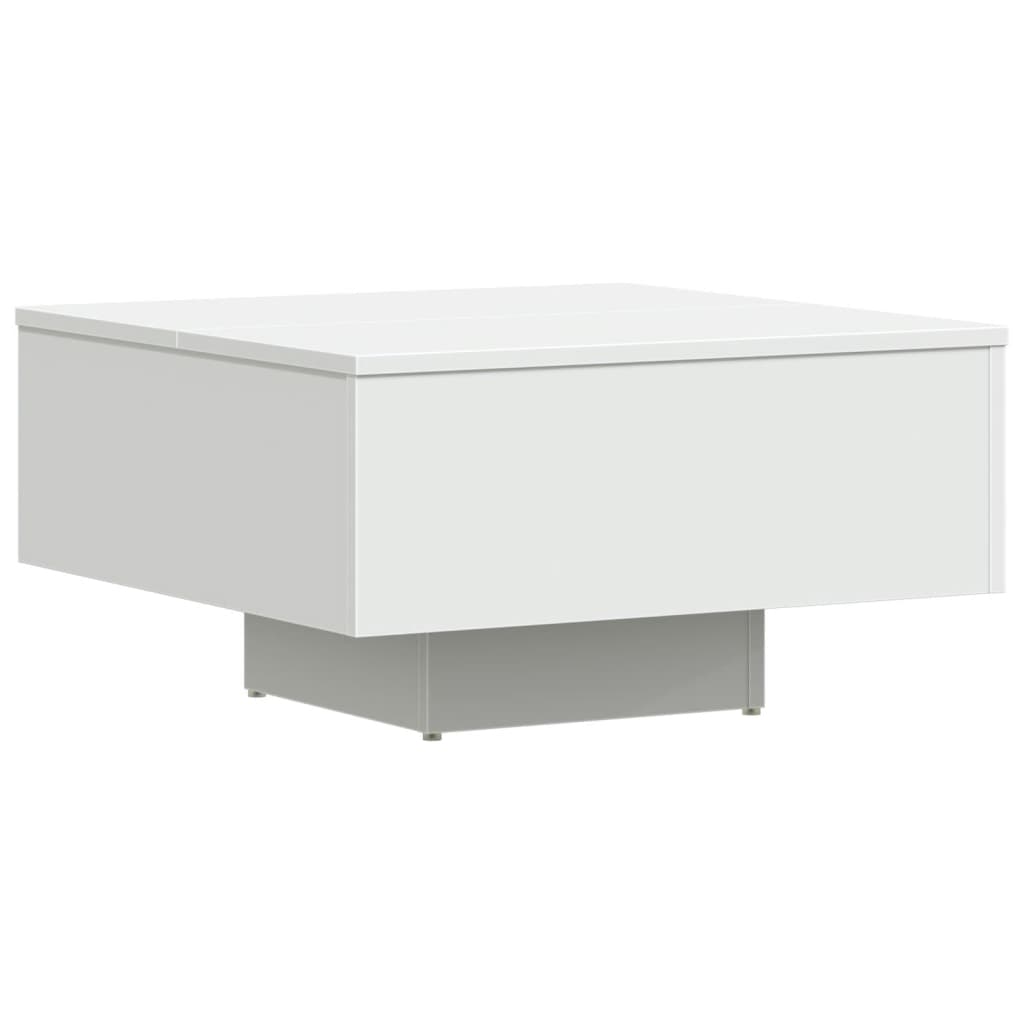 sofabord 60x60x31,5 cm konstrueret træ hvid