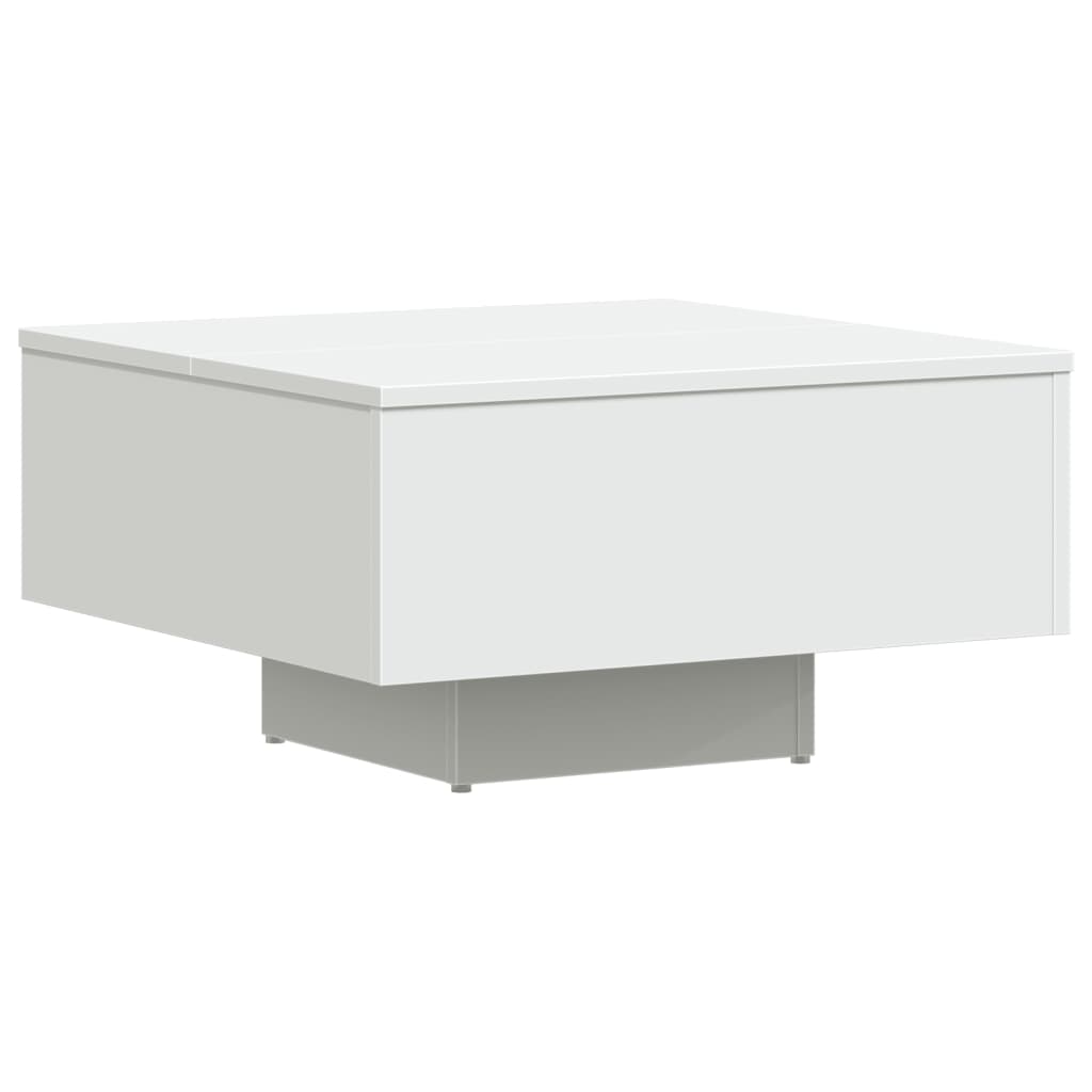 sofabord 60x60x31,5 cm konstrueret træ hvid