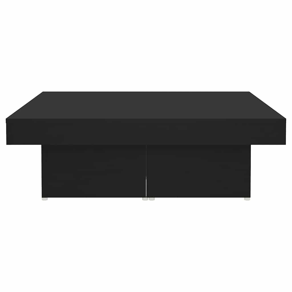 sofabord 90x90x28 cm konstrueret træ sort