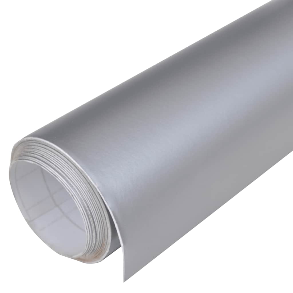 bilfolier 2 stk. 100x150 cm + 50x150 cm mat sølvfarvet