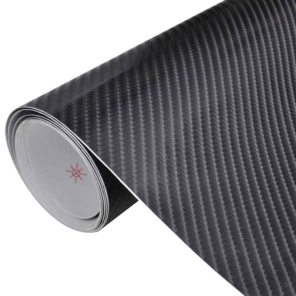 bilfolier 2 stk. 100x150 cm 4D sort