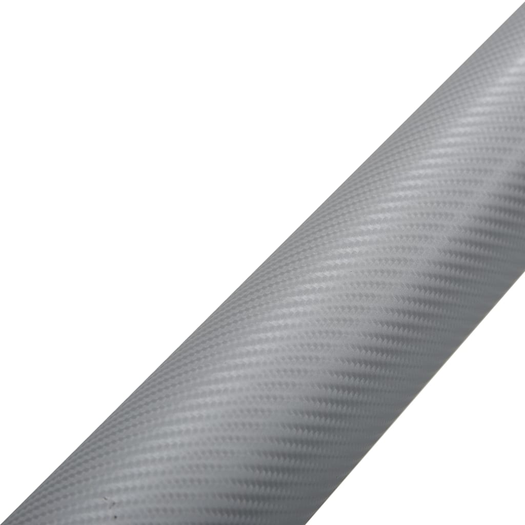 bilfolier 2 stk. 100x150 cm 4D sølvfarvet