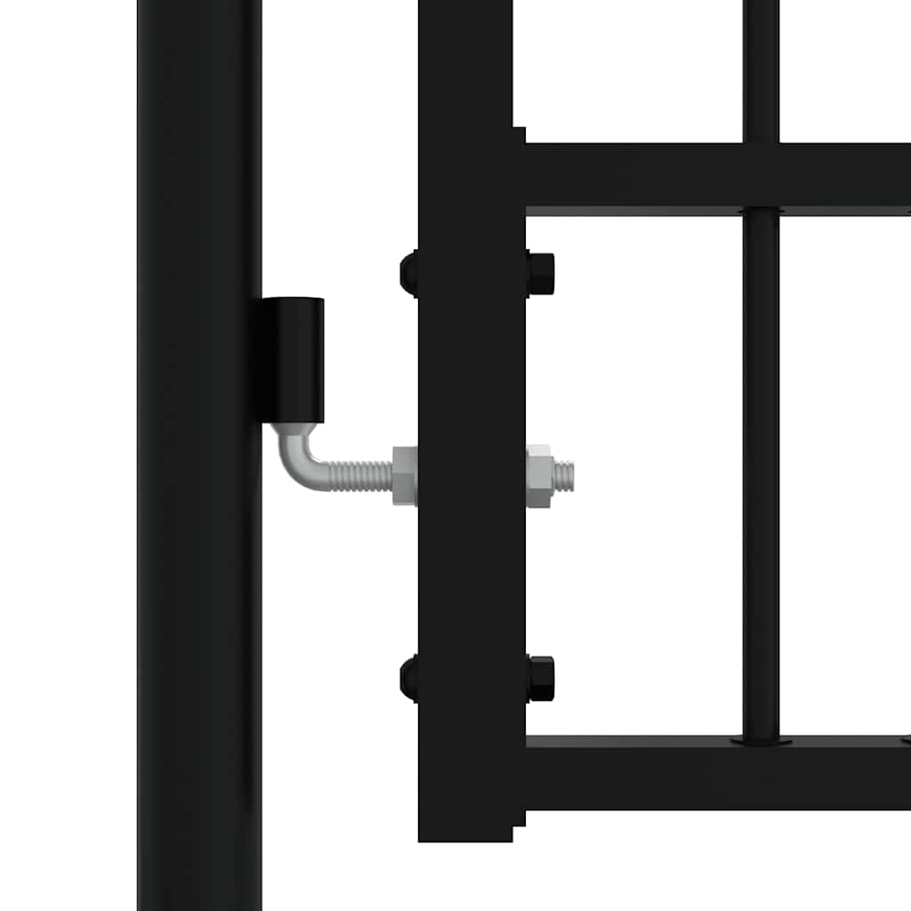 hegnslåge KAMPEN med spydtop sort 302x78 cm stål