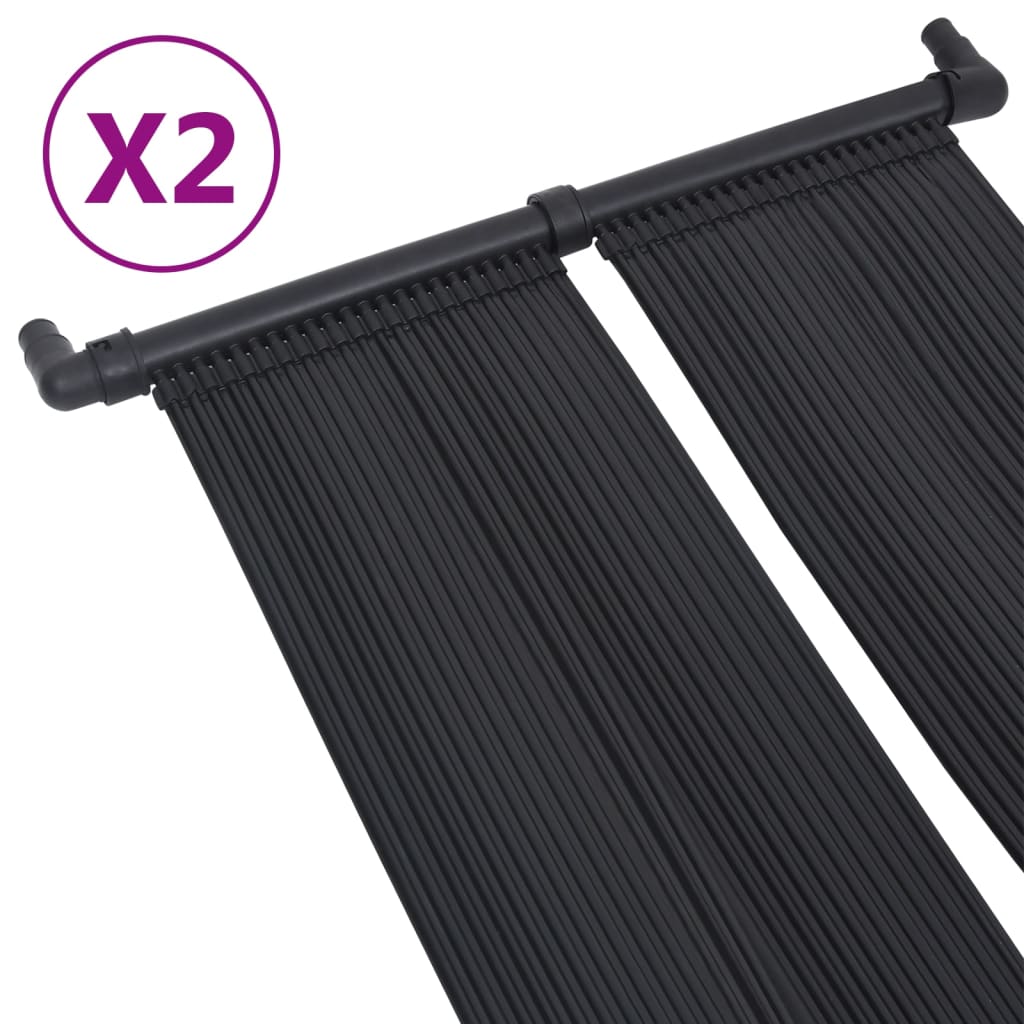 soldrevne varmepaneler 2 stk. 80x310 cm