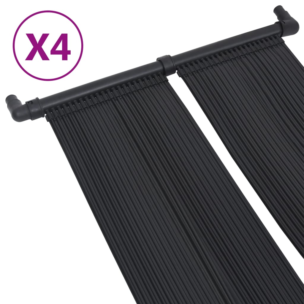 soldrevne varmepaneler til pool 4 stk. 80x310 cm