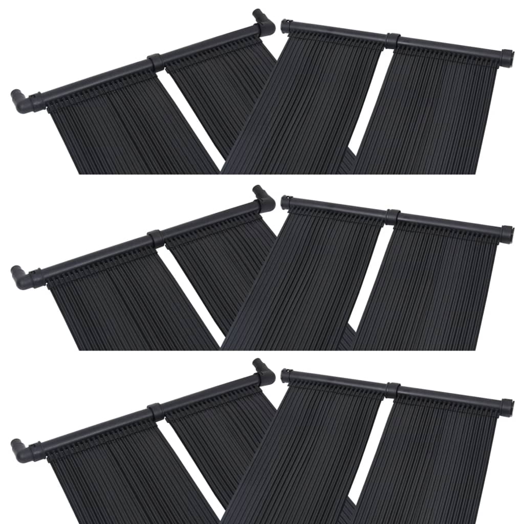 soldrevne varmepaneler 6 stk. 80x310 cm
