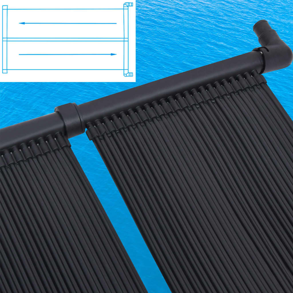 soldrevne varmepaneler 6 stk. 80x310 cm