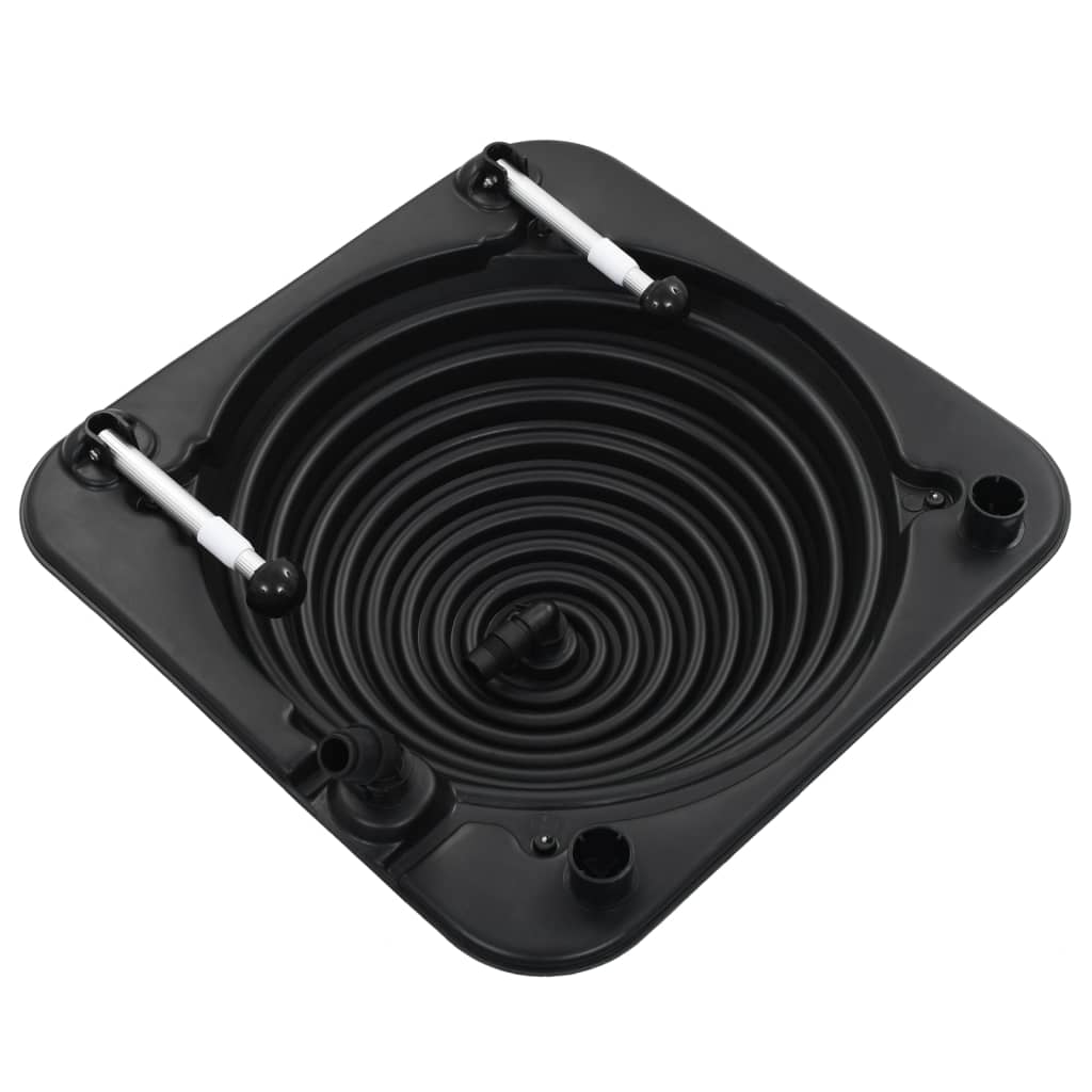 soldrevne poolvarmere 5 stk. 75x75x36 cm HDPE aluminium