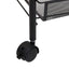 køkkenvogn med 4 hylder 46x26x85 cm jern sort
