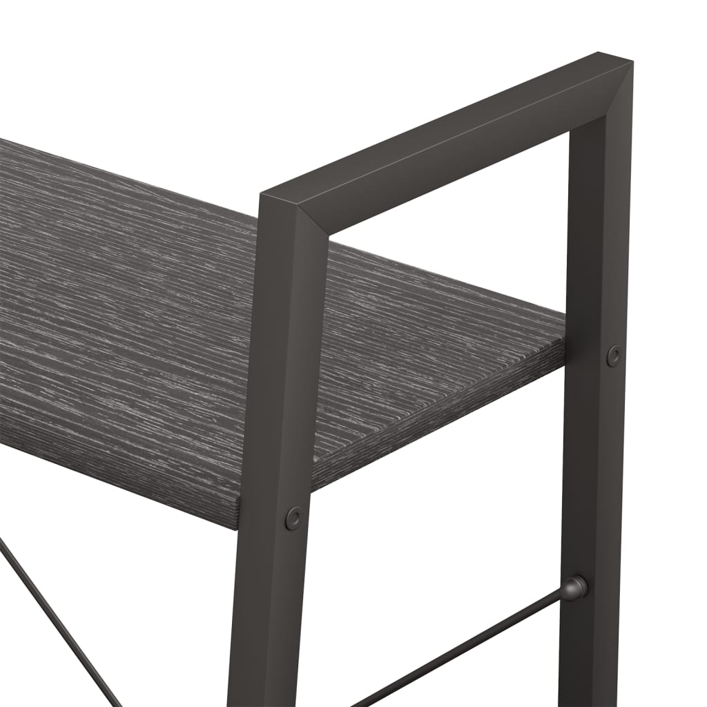 stigereol med 3 hylder 56x35x108 cm sort