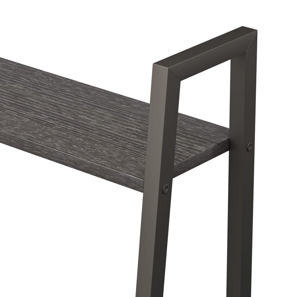 stigereol med 4 hylder 56x35x140 cm sort
