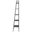 stigereol med 5 hylder 56x35x174 cm sort