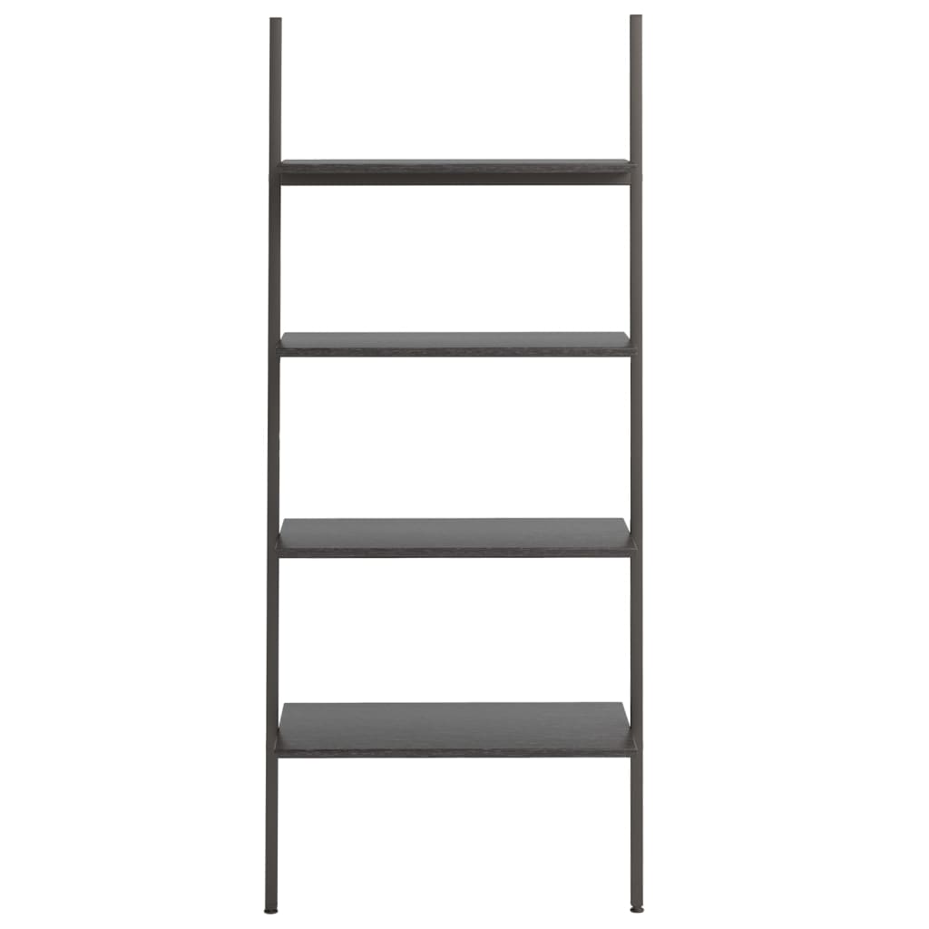 stigereol med 4 hylder 64x34x150,5 cm sort