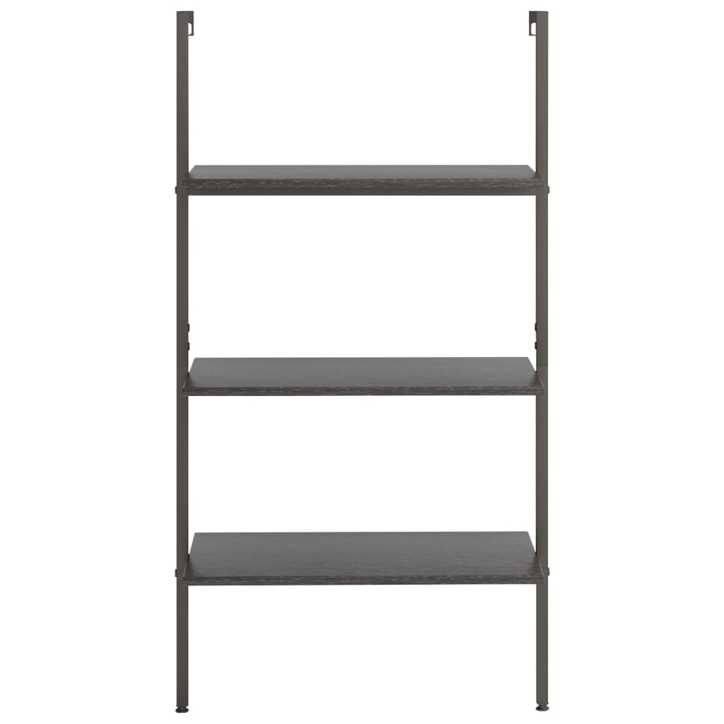 stigereol med 3 hylder 64x35x120,5 cm sort