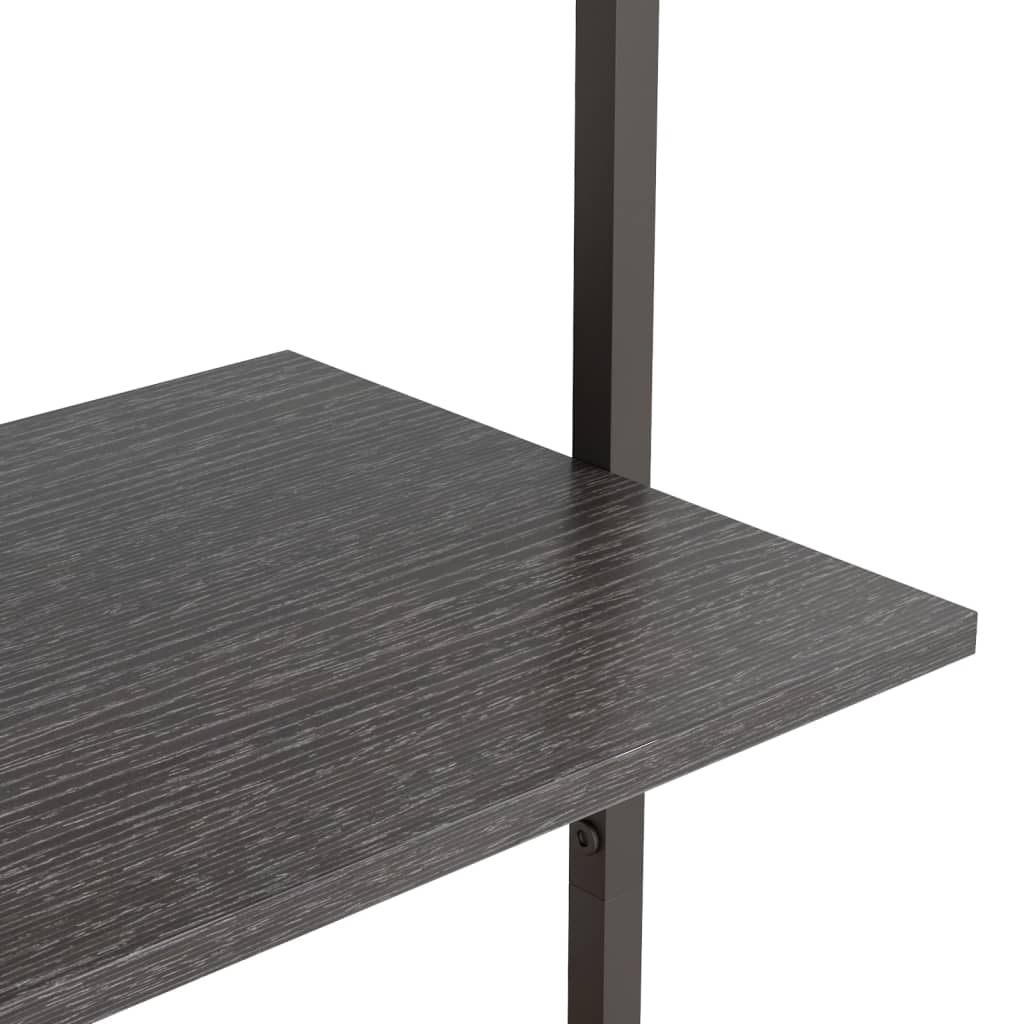 stigereol med 3 hylder 64x35x120,5 cm sort