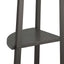 stigereol med 4 hylder 45,5x31,5x150 cm sort