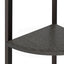 stigereol med 5 hylder 45,5x31,5x180 cm sort