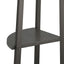 stigereol med 5 hylder 45,5x31,5x180 cm sort