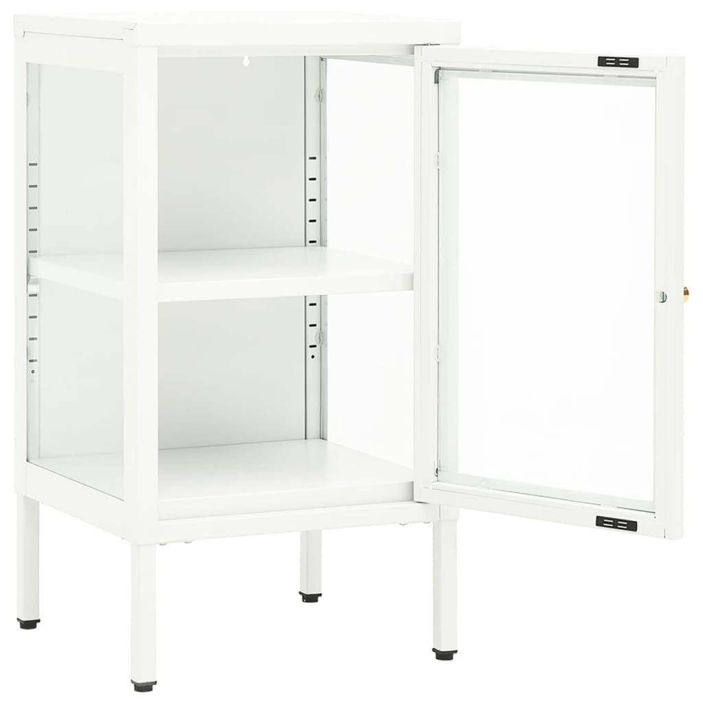 skænk 38x35x70 cm metal og glas