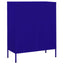 opbevaringsskab 80x35x101,5 cm stål marineblå