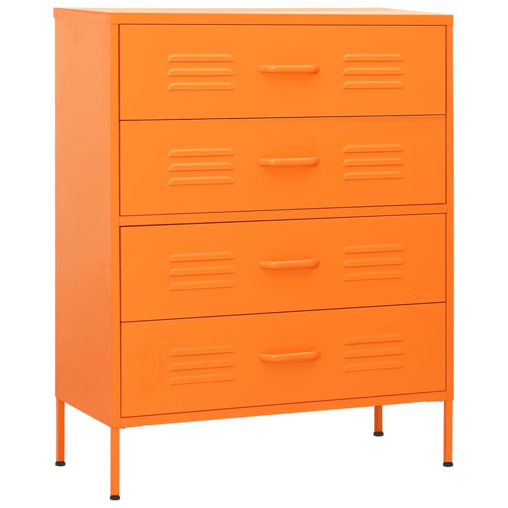 kommode 80x35x101,5 cm Orange