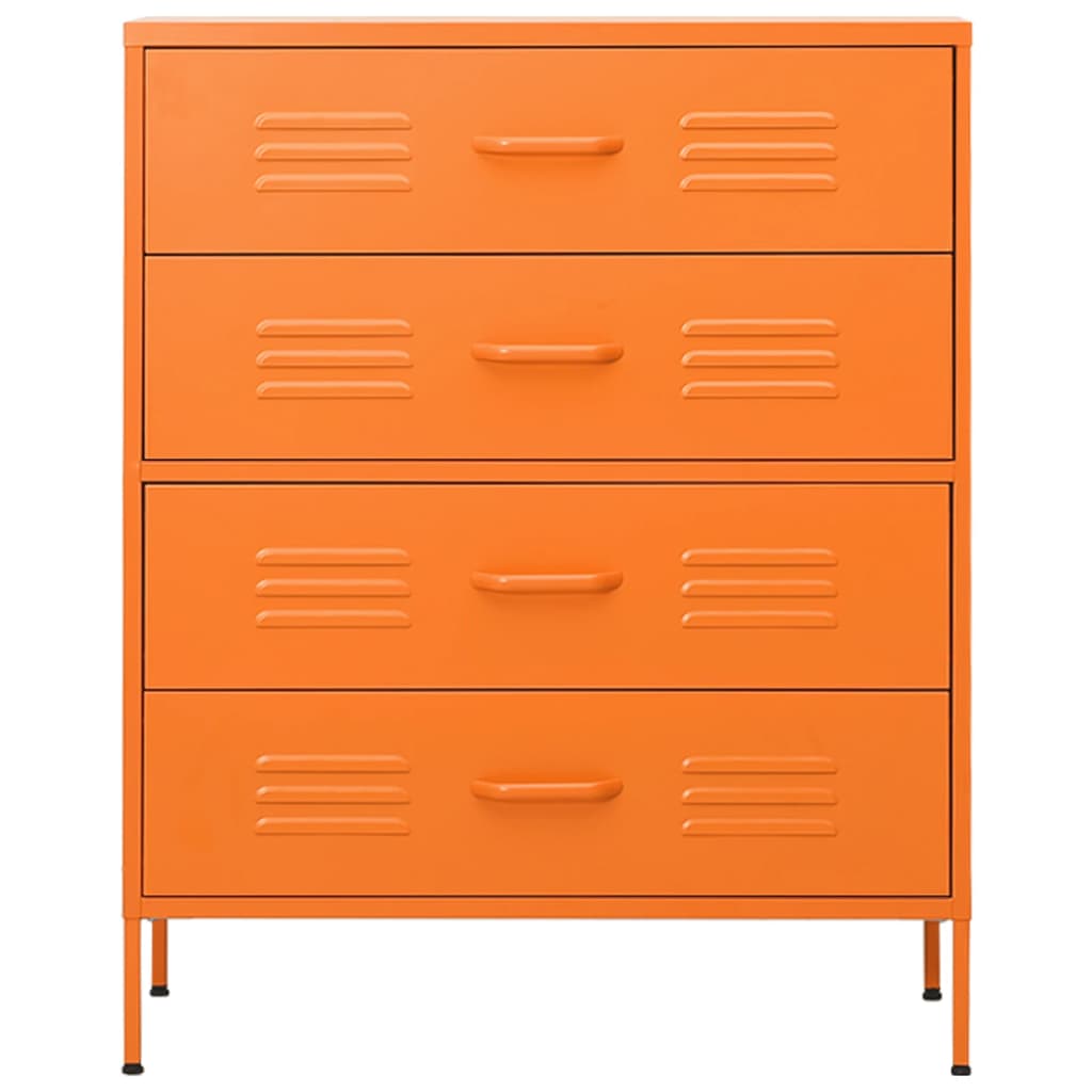kommode 80x35x101,5 cm Orange