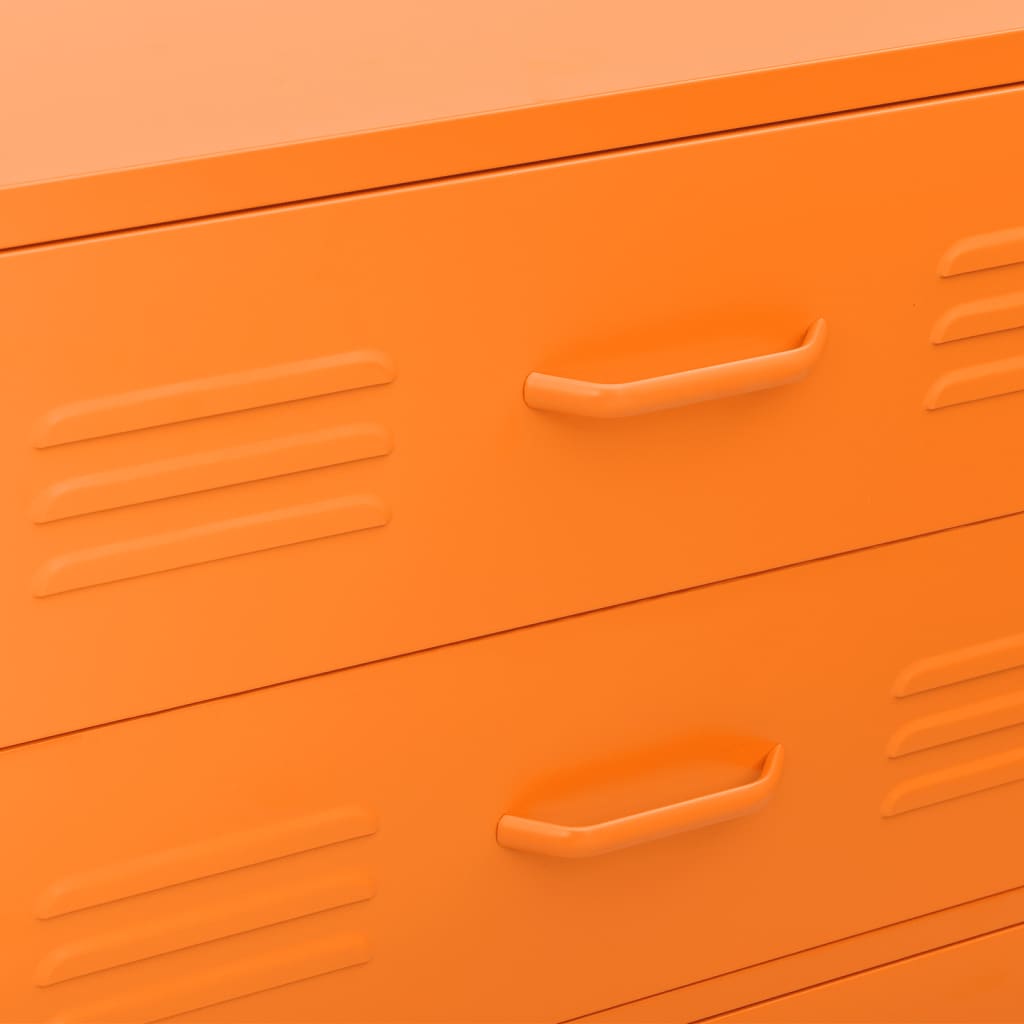 kommode 80x35x101,5 cm Orange