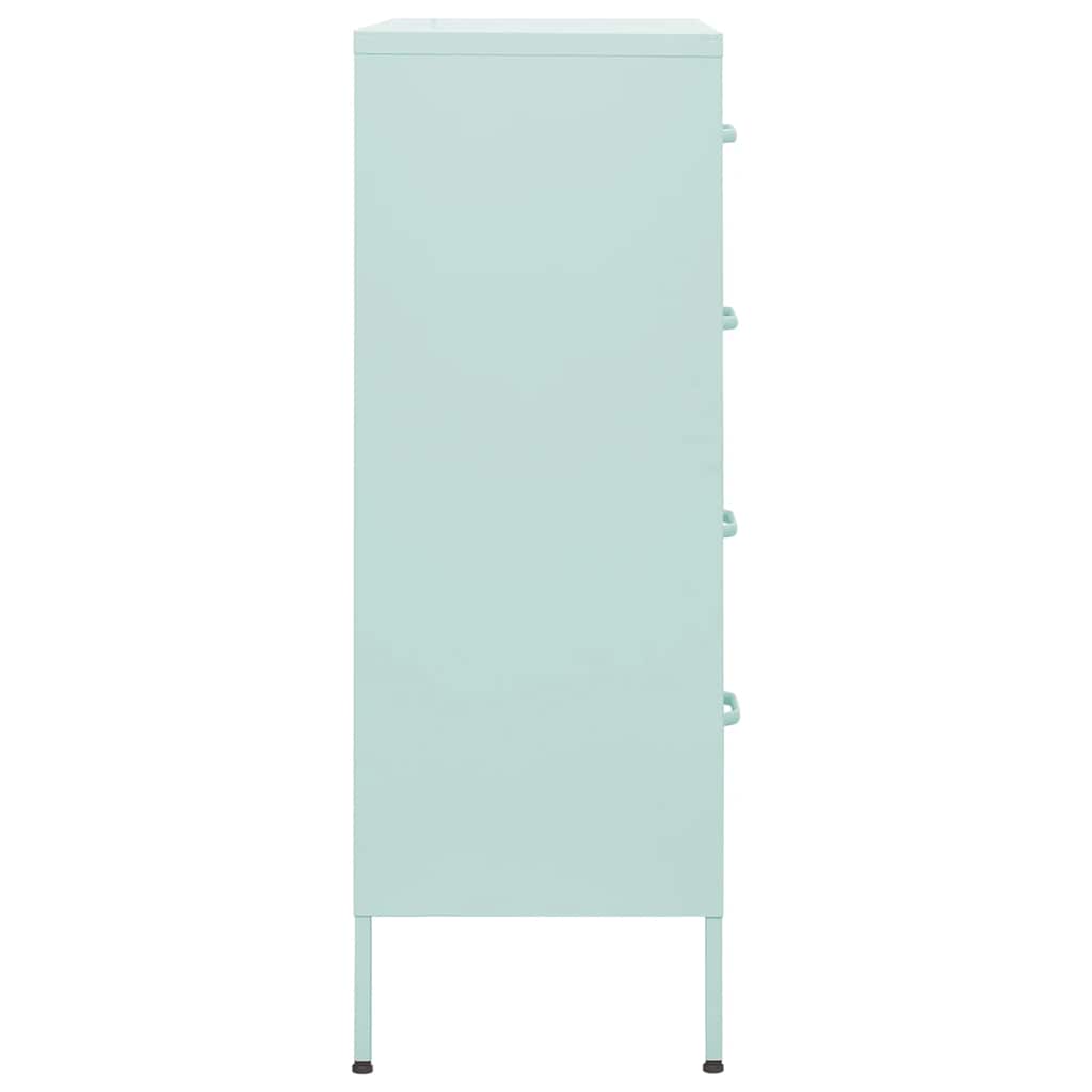 kommode 80x35x101,5 cm Mintgrøn