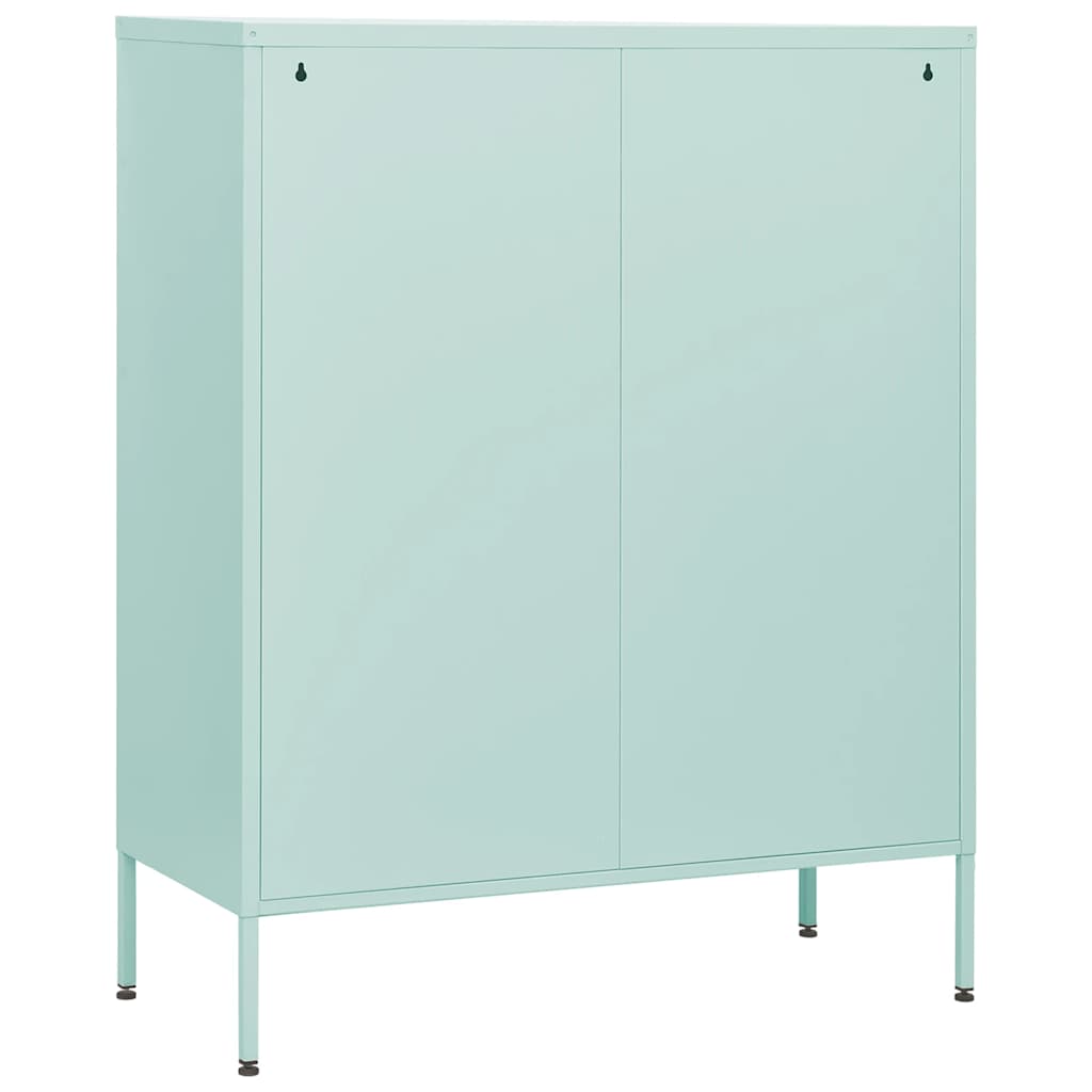 kommode 80x35x101,5 cm Mintgrøn