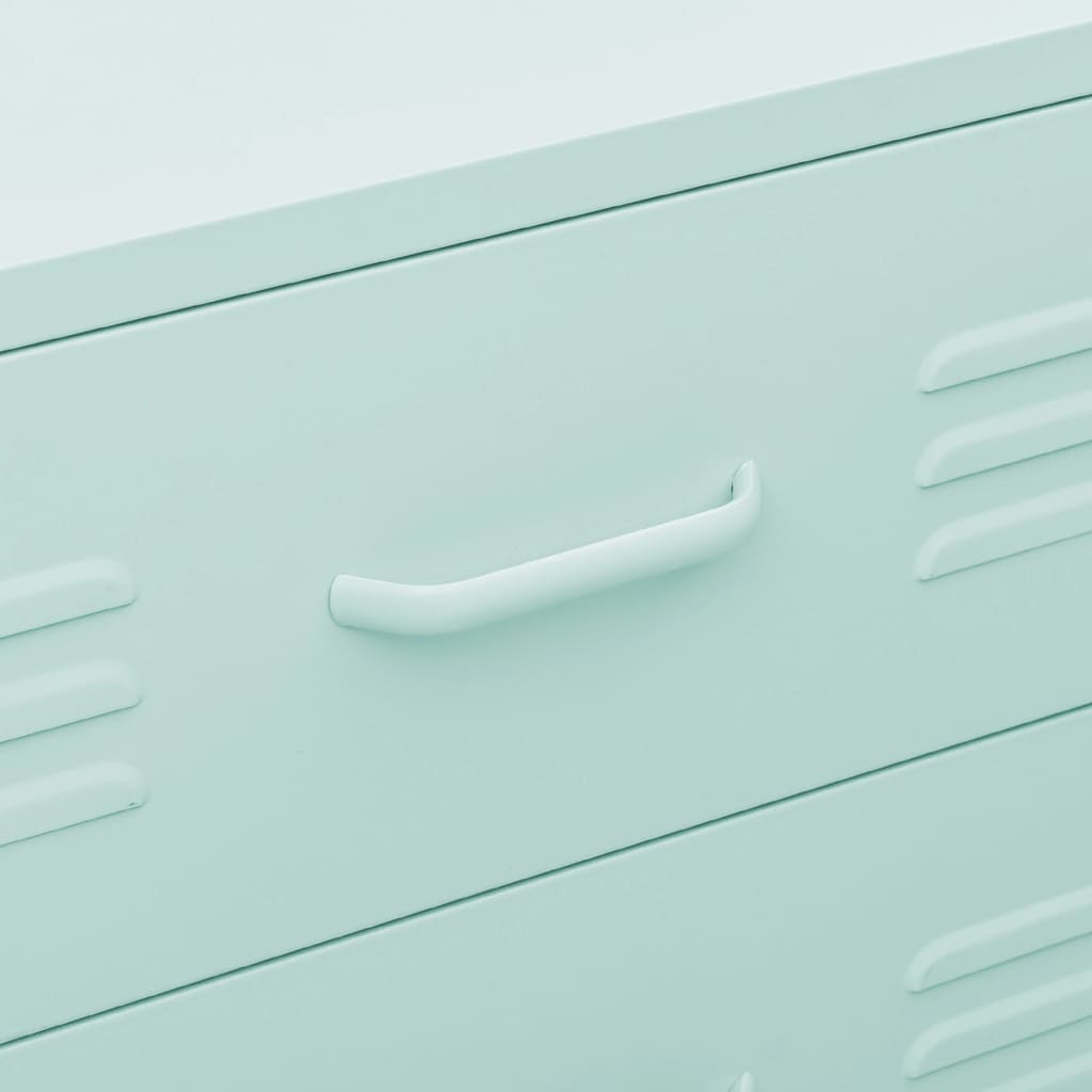 kommode 80x35x101,5 cm Mintgrøn