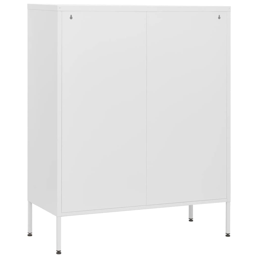 kommode 80x35x101,5 cm  Hvid