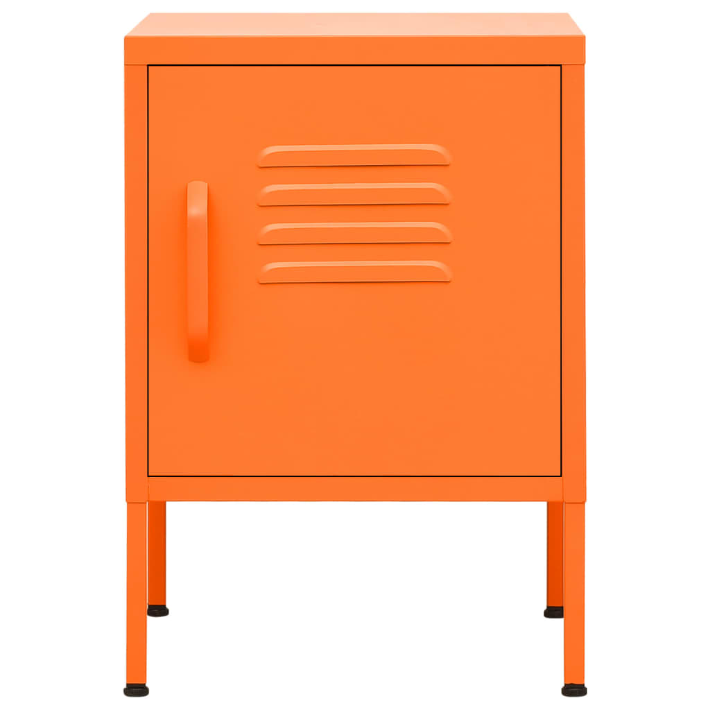 natbord 35x35x51 cm stål orange